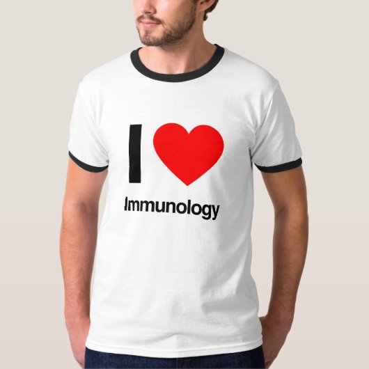 i love immunology t-shirt (Voorkant)