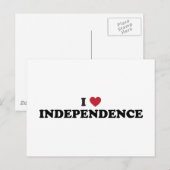 I Love Independence Missouri Briefkaart (Voorkant / Achterkant)