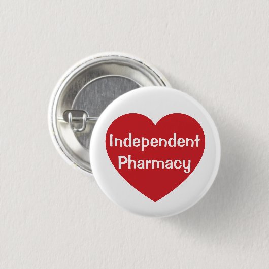 I Love Independent Pharmacy-knop Ronde Button 3,2 Cm (Voorkant /achterkant)