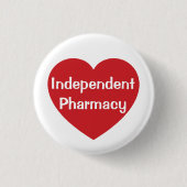 I Love Independent Pharmacy-knop Ronde Button 3,2 Cm (Voorkant)
