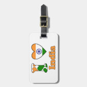 I love India Bagagelabel (Voorkant verticaal)