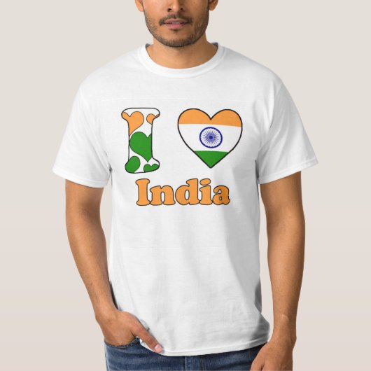 I love India T-shirt (Voorkant)