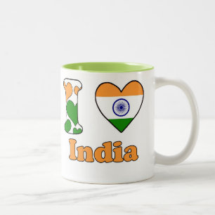 I love India Tweekleurige Koffiemok