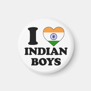 I love Indian Boys Magneet