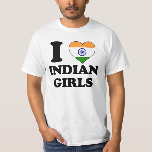 I love Indian Girls T-shirt (Voorkant)