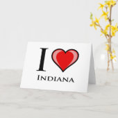 I Love Indiana Kaart (Gele Bloem)