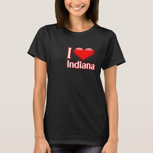 I Love Indiana T-shirt (Voorkant)