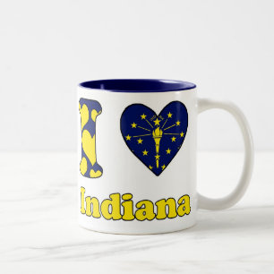 I love Indiana Tweekleurige Koffiemok