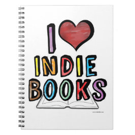 I Love Indie Books Cool Authors Design Notitieboek