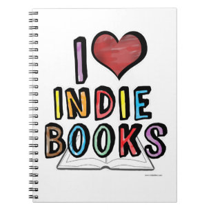 I Love Indie Books Cool Authors Design Notitieboek