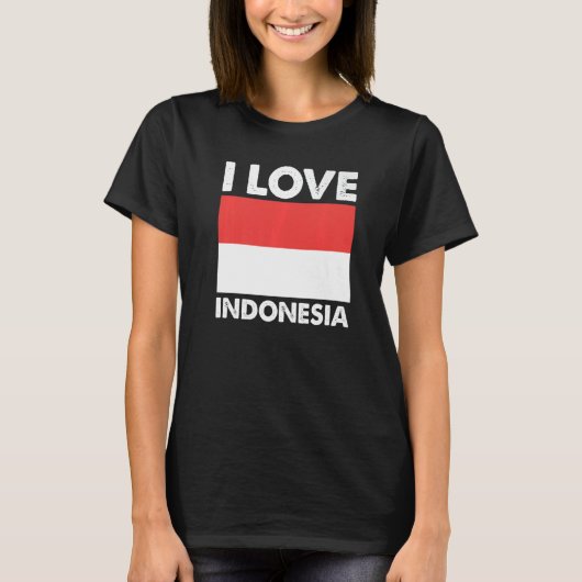 I Love Indonesia I Heart Indonesia Family Travel I T-shirt (Voorkant)
