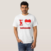 I love Indonesia T-shirt (Voorkant volledig)
