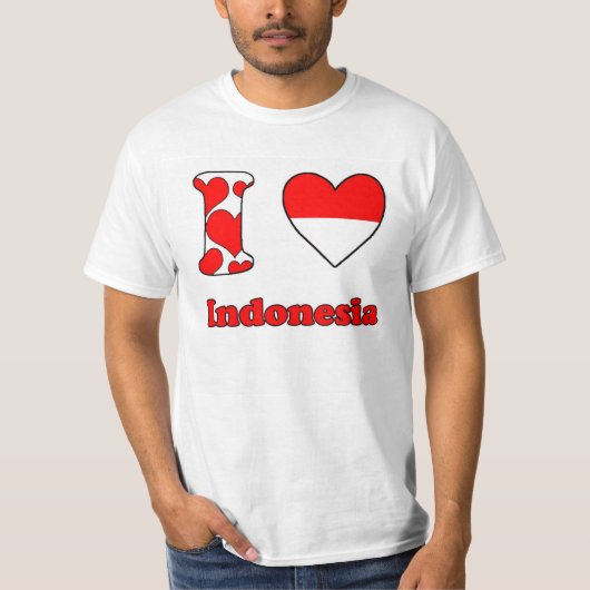 I love Indonesia T-shirt (Voorkant)