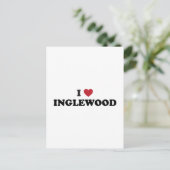I Love Inglewood California Briefkaart (Staand voorkant)