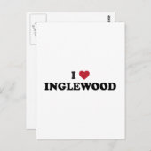 I Love Inglewood California Briefkaart (Voorkant / Achterkant)
