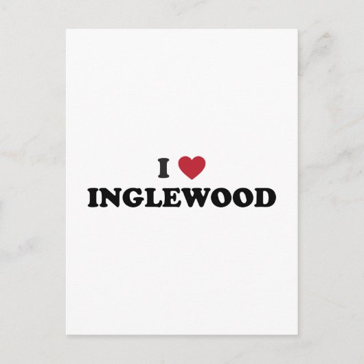 I Love Inglewood California Briefkaart (Voorkant)
