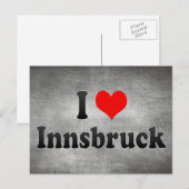 I Love Innsbruck, Austria Briefkaart (Voorkant / Achterkant)