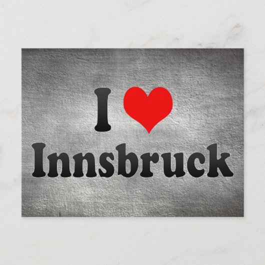 I Love Innsbruck, Austria Briefkaart (Voorkant)