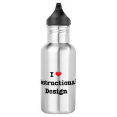 I Love Instructional Design Waterfles (Rechts)
