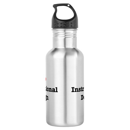 I Love Instructional Design Waterfles (Achterkant)