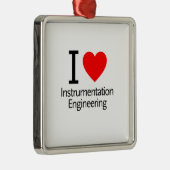I Love Instrumentation Engineering Metalen Ornament (Rechts)