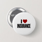 I Love Insurance Audit Werkverzekeraar Heart Ronde Button 5,7 Cm (Voorkant /achterkant)