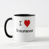 I Love Insurance - I Heart Insurance Mok (Links)