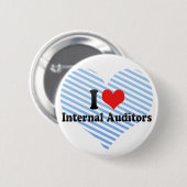 I Love Internal Auditors Ronde Button 5,7 Cm (Voorkant /achterkant)