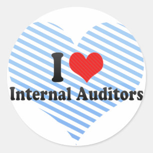 I Love Internal Auditors Ronde Sticker
