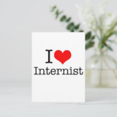 I Love Internist Briefkaart (Staand voorkant)