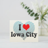 I Love Iowa City, Verenigde Staten Briefkaart (Staand voorkant)