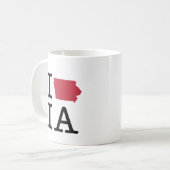 I Love Iowa Koffiemok (Voorkant links)