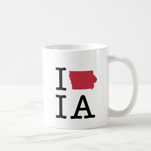 I Love Iowa Koffiemok (Rechts)