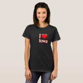I Love Iowa T-shirt (Voorkant volledig)