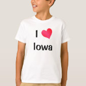 I Love Iowa T-shirt (Voorkant)