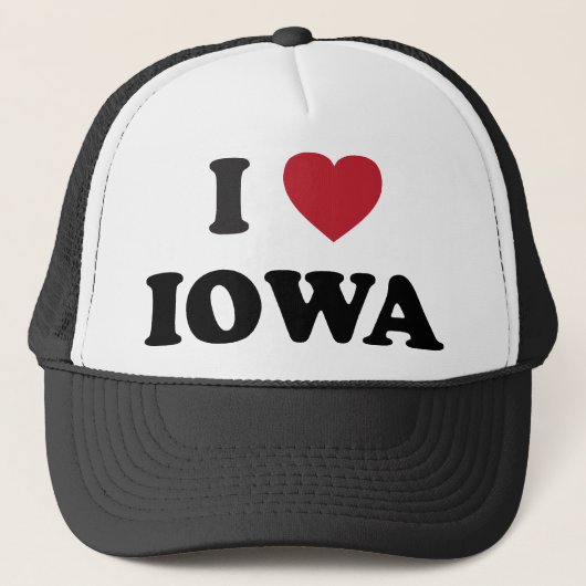 I Love Iowa Trucker Pet (Voorkant)