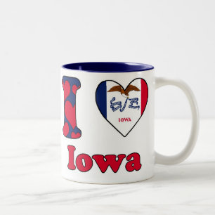 I love Iowa Tweekleurige Koffiemok