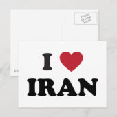 I Love Iran Briefkaart (Voorkant / Achterkant)