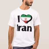 I Love Iran Flag T-shirt (Voorkant)