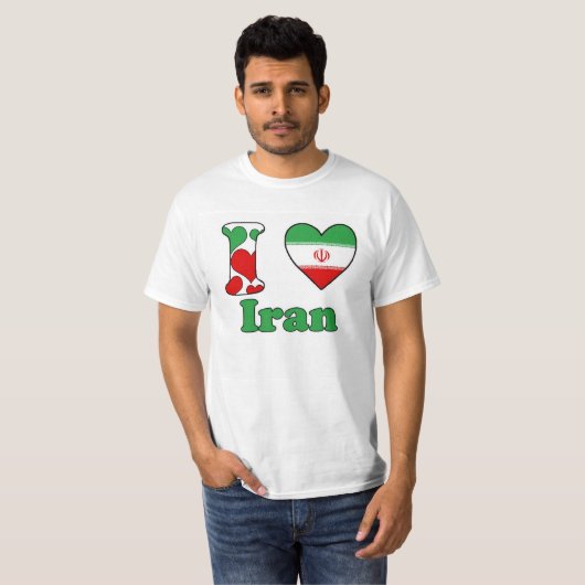 I love Iran T-shirt (Voorkant volledig)
