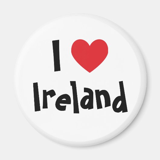 I Love Ireland Magnet (Voorkant)