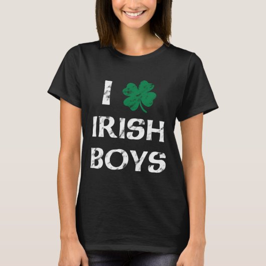 I Love Irish Boys  Shirt (Voorkant)