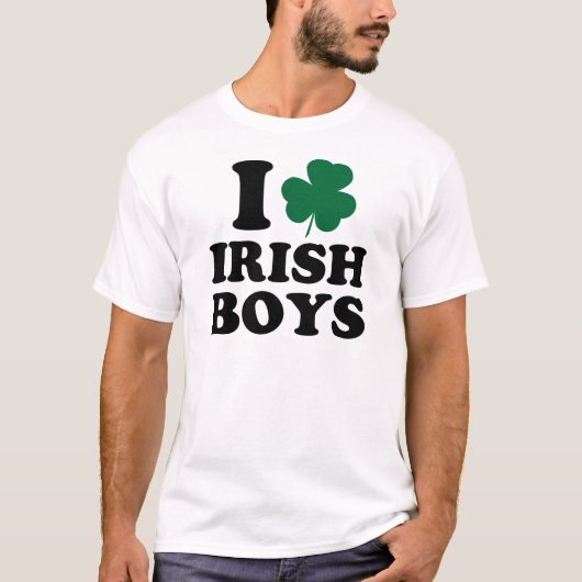 I Love Irish Boys T-shirt (Voorkant)