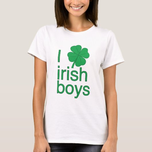 I Love Irish Boys T-Shirt (Voorkant)