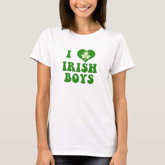 I Love Irish Boys T-Shirt (Voorkant)