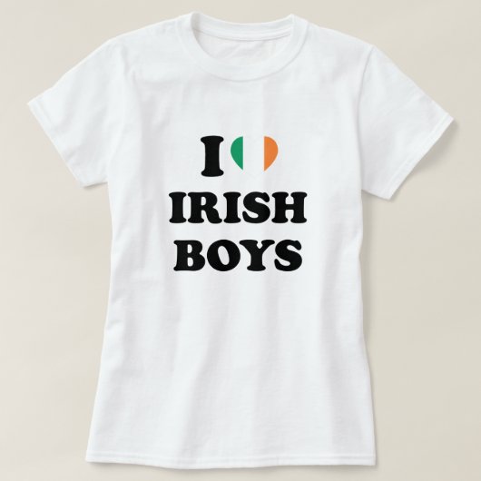 I Love Irish Boys T-shirt (Design voorkant)