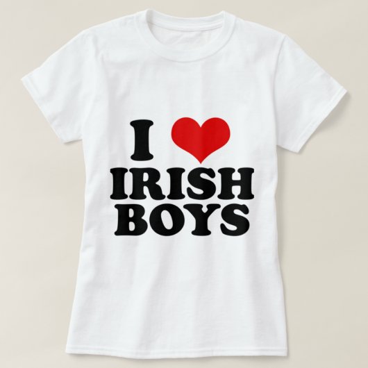 i Love Irish Boys T-shirt (Design voorkant)