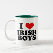 i Love Irish Boys Tweekleurige Koffiemok (Links)