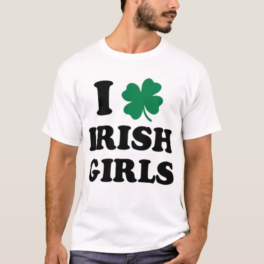 I Love Irish Girls Shirt (Voorkant)