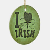 I Love Irish Ornament Round (Rechts)